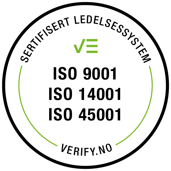 verify iso9001 14001 45001 norsk